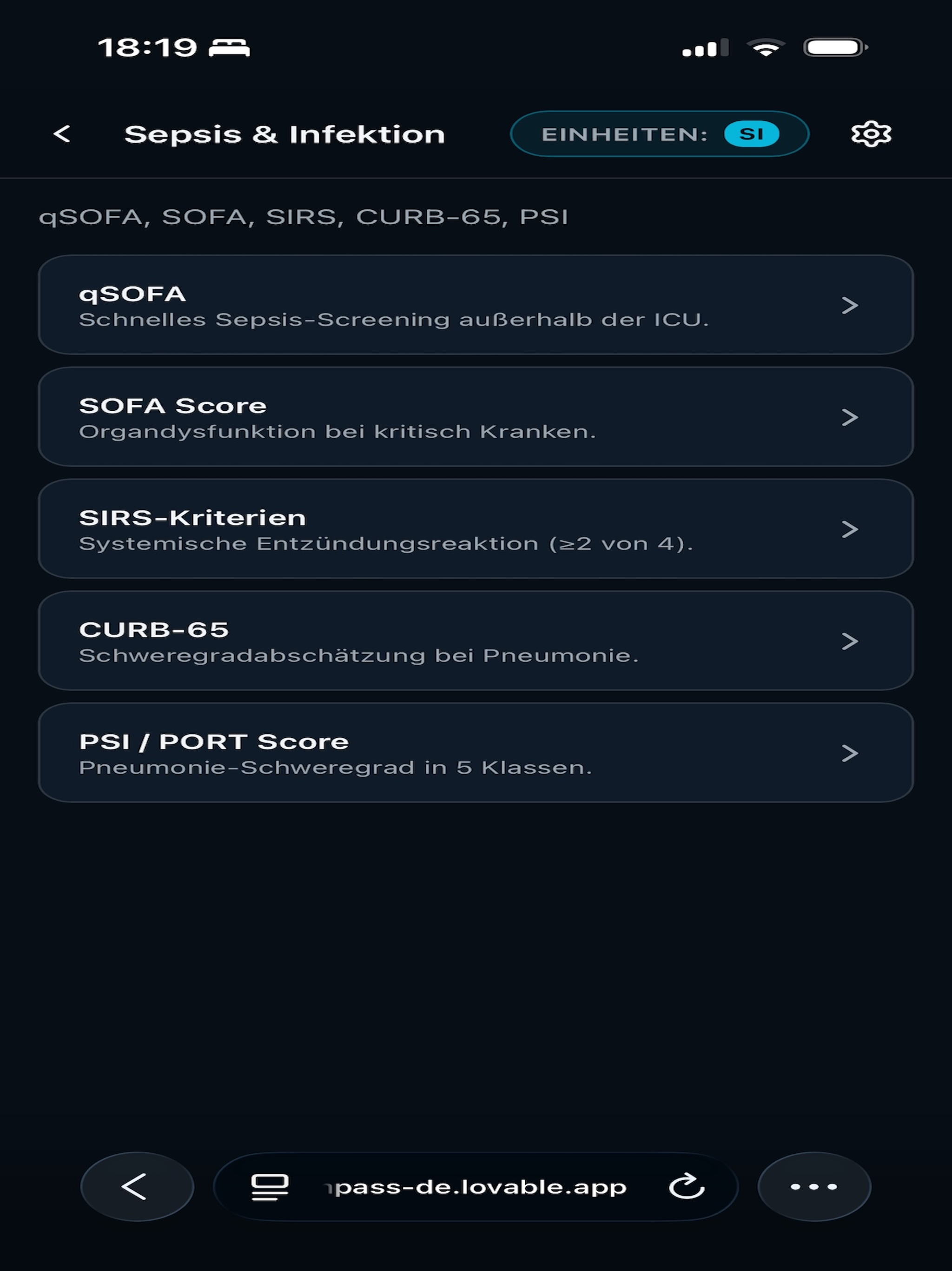 Clinical Score Companion screenshot 9