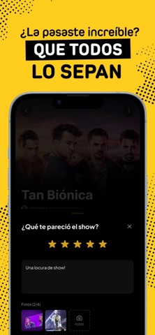 FanTrack: Recitales y Reseñas iPhone screenshot 4