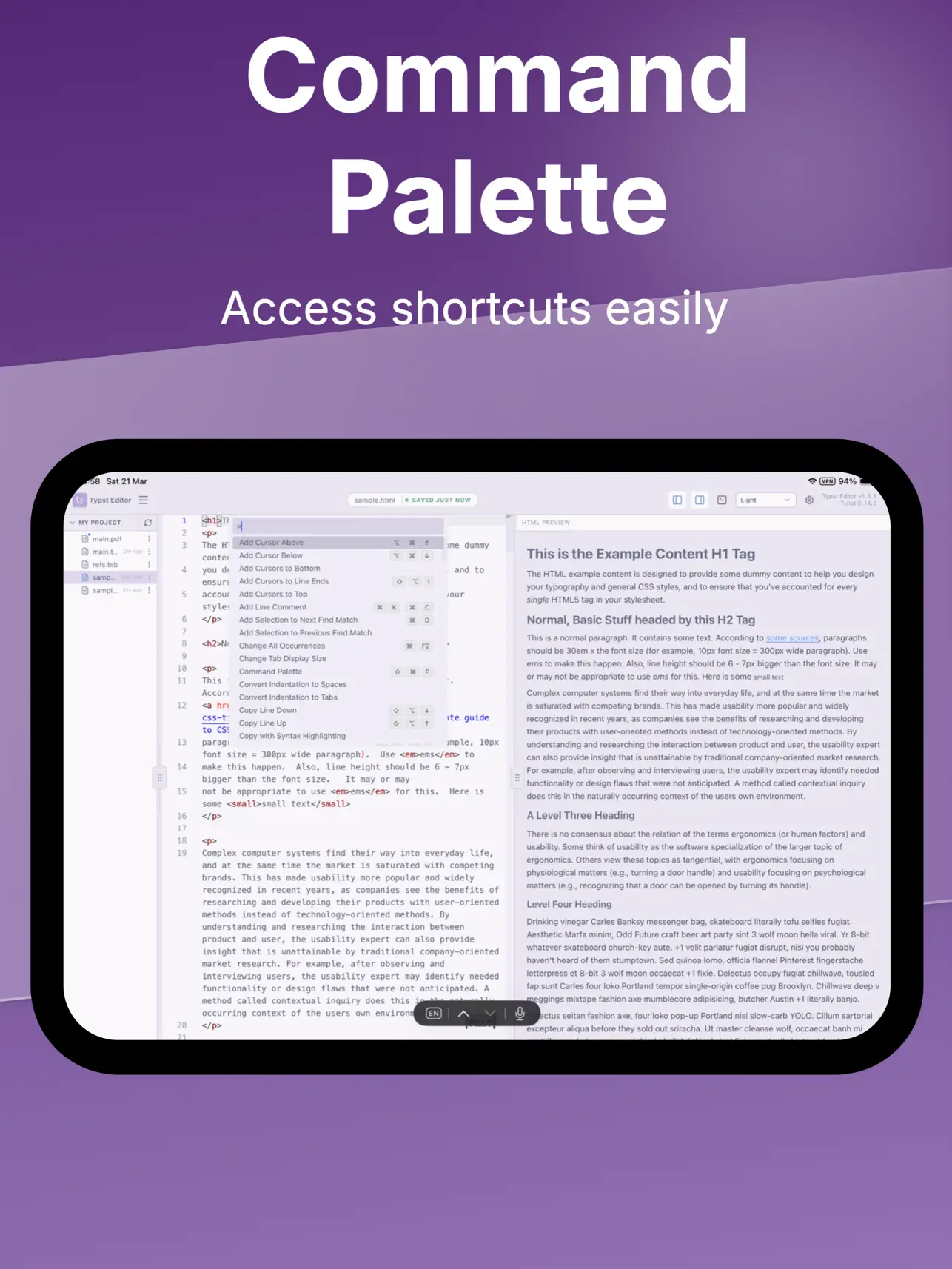 #4. Typst Editor (iOS) Ved: Michele Yin