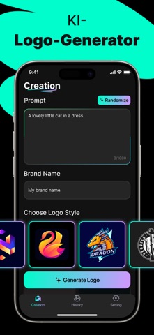 Logo Maker - KI Design iPhone screenshot 1