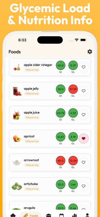 Glycemic Index Guide Tracker Screenshot 3 of 8