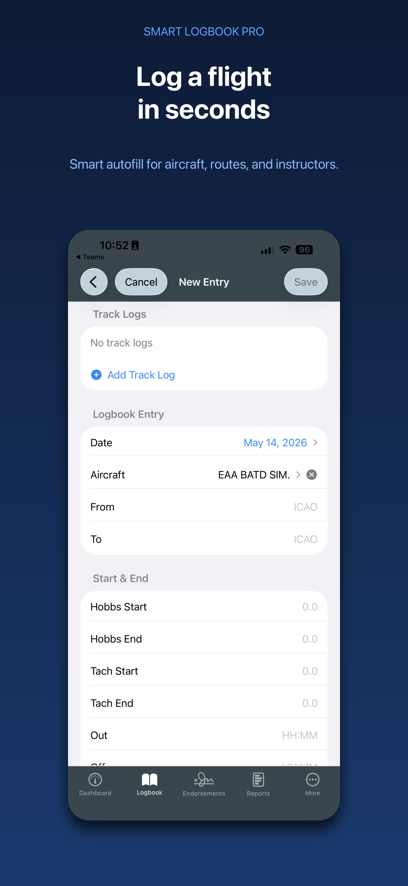 Pilot Logbook: Smart Log Pro screenshot 3