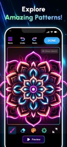 Glow Art Drawing - Doodle App screenshot