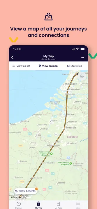 Eurail/Interrail Rail Planner: Screenshot 5 von 6