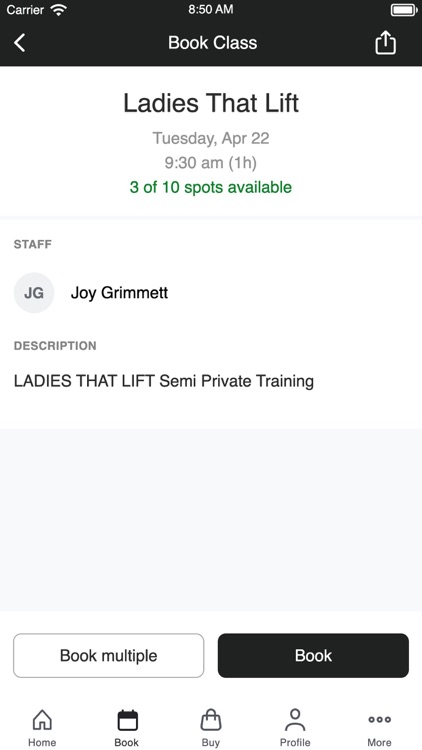 The 200 Strong Booking App