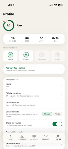 Fairway: Golf GPS & Scores screenshot