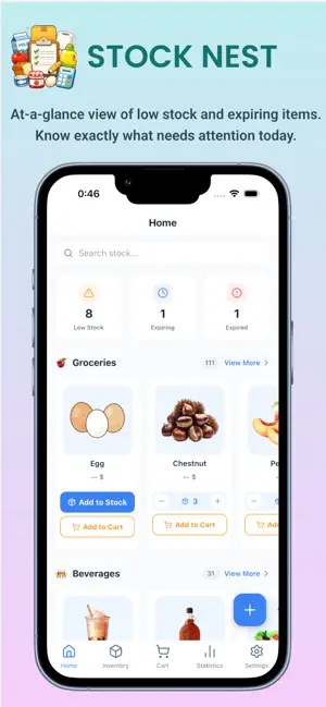 StockNest: Home Stock Tracker screenshot 1