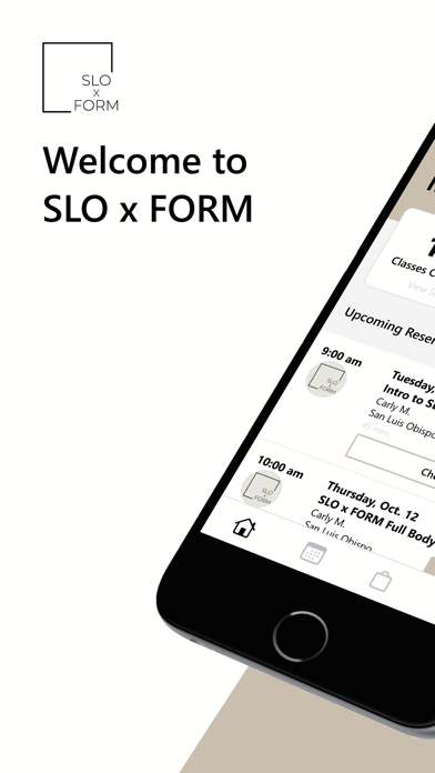 SLO x FORM iPhone screenshot 1 - Health & Fitness app