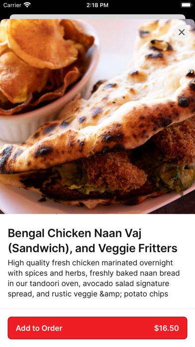 India's Flavor To Go Screenshot