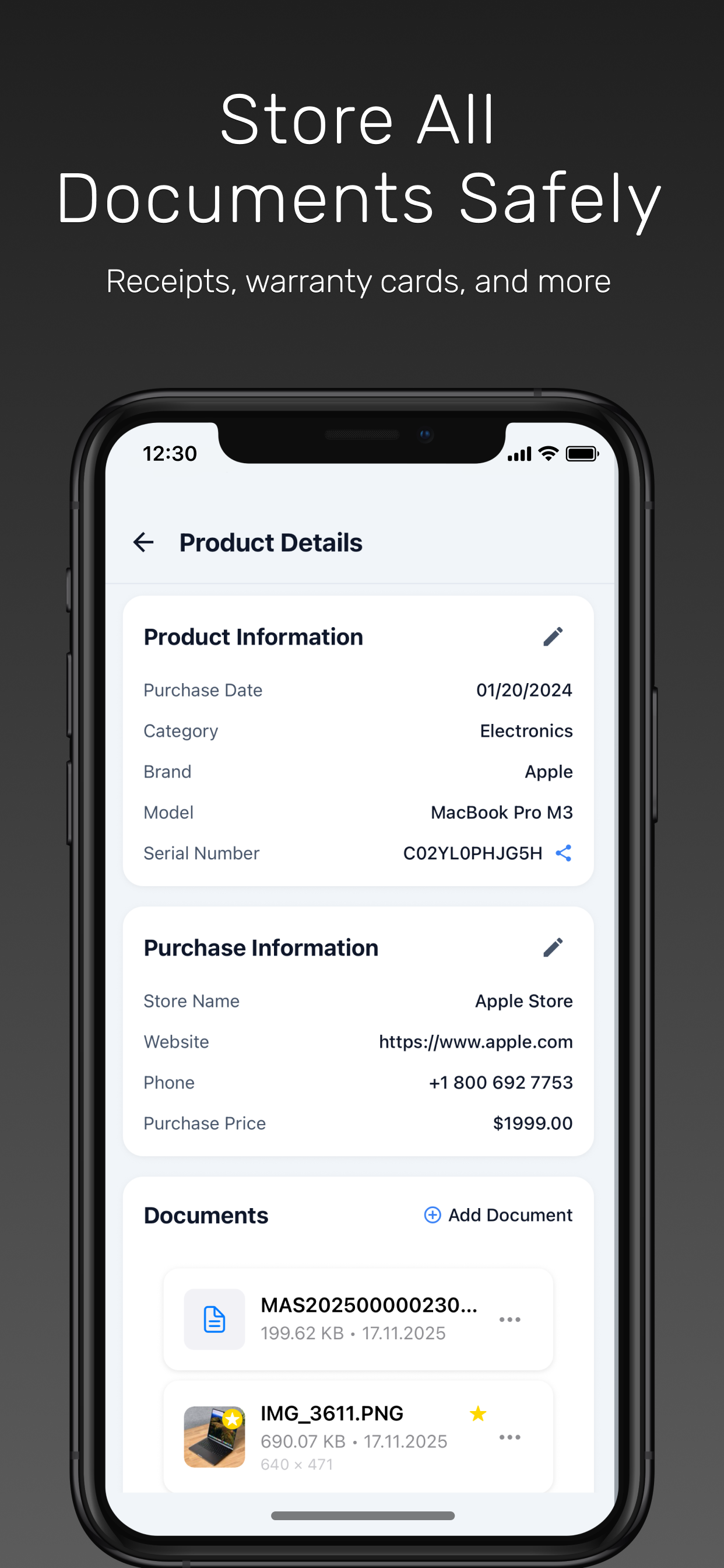 Warrantify - Warranty Tracker