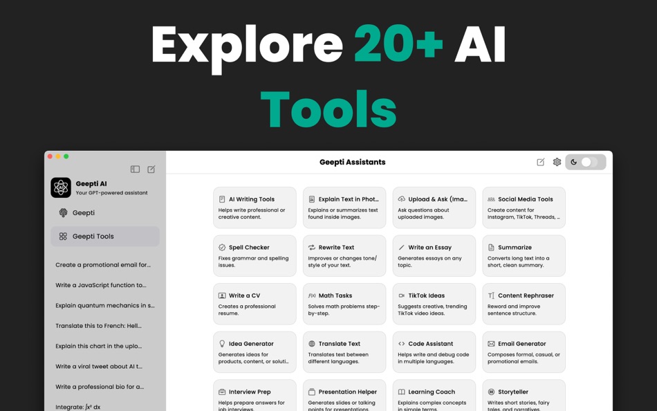 #8. Chat AI-AI Chatbot Assistant (macOS) Podle: Muhammad Zohaib