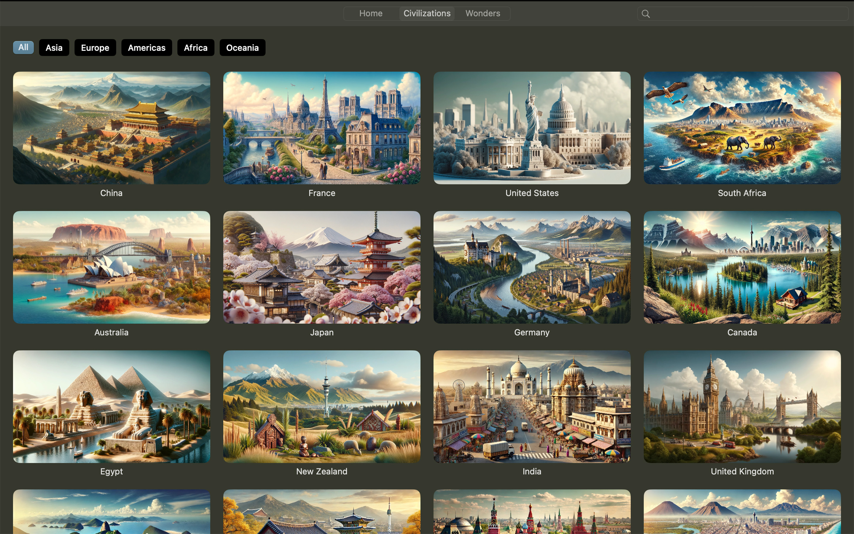 Civilizations & Wonders