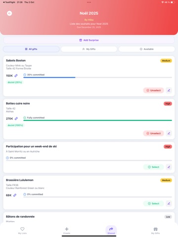 Givnn iPad screenshot