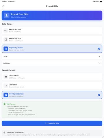 Expnz - AI Expense Tracker iPad screenshot