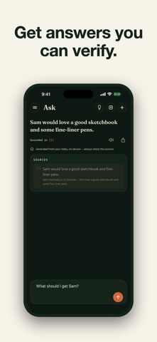 AI Note Taker: Private Notes iPhone screenshot