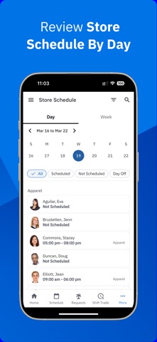 Workcloud Shift iPhone screenshot