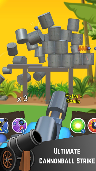 Cannon Ball Strike- Knock Cans Screenshot