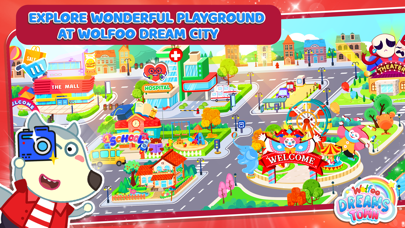 Wolfoo's Town: Dream City Game Screenshot