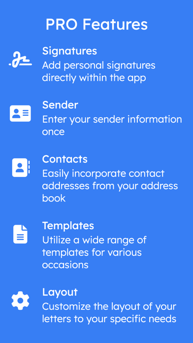 Letter: just write letters iPhone screenshot 5 - Productivity app