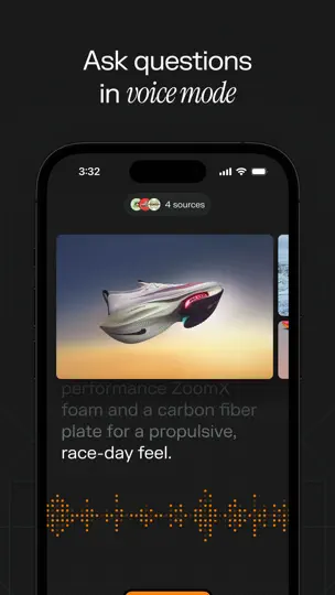 Captura de pantalla de Perplexity - Búsqueda Con IA en iPhone 8