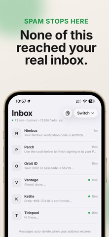 Fade: Temp Mail, Fake Email Screenshot 5 of 6