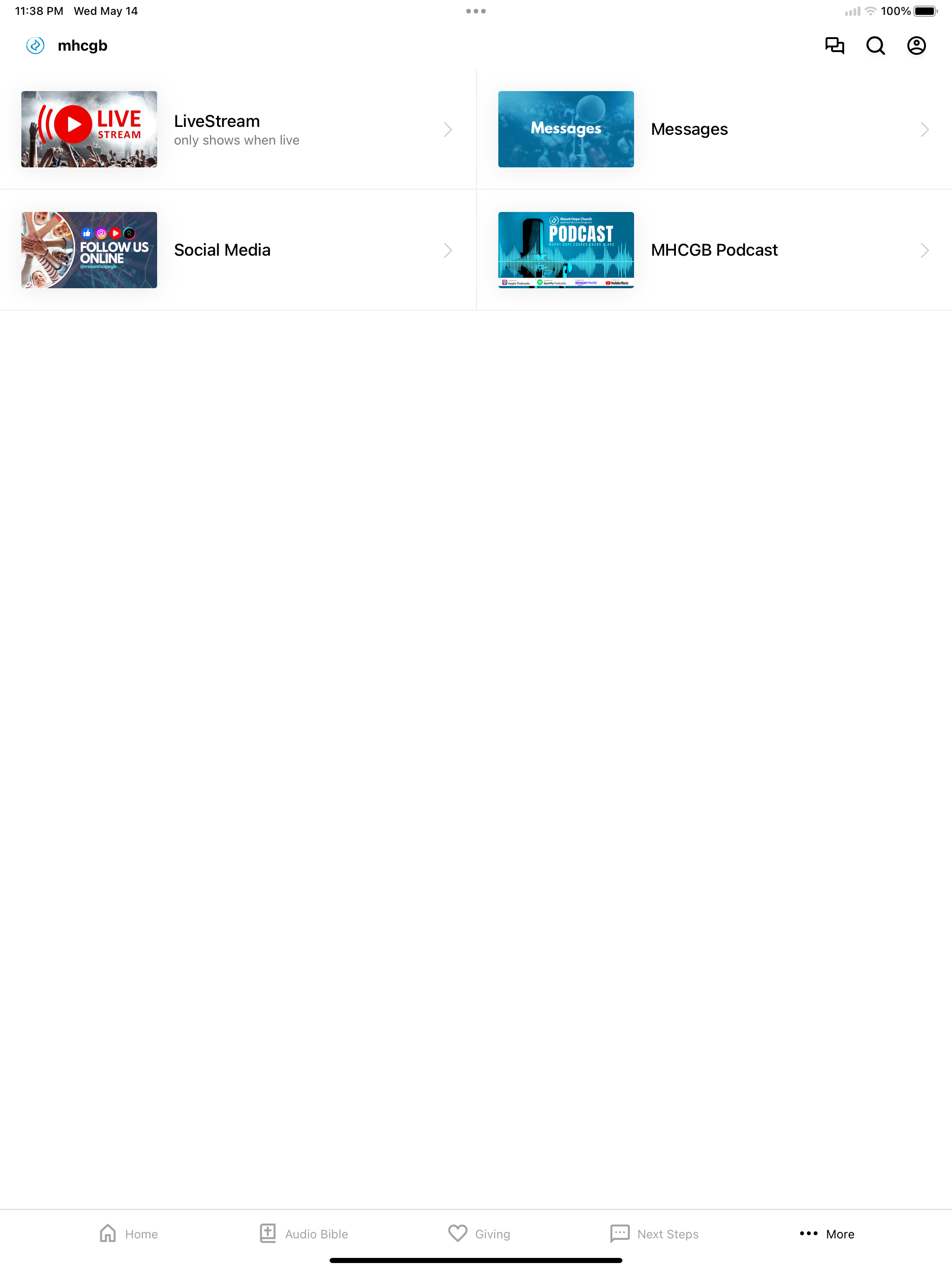 Mount Hope Church GB screenshot 6