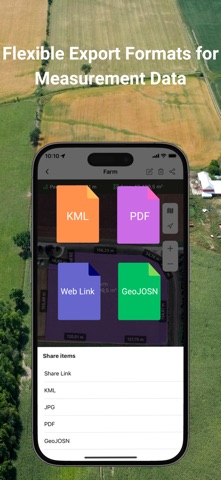 GPS Area Measure: GLandGo iPhone screenshot