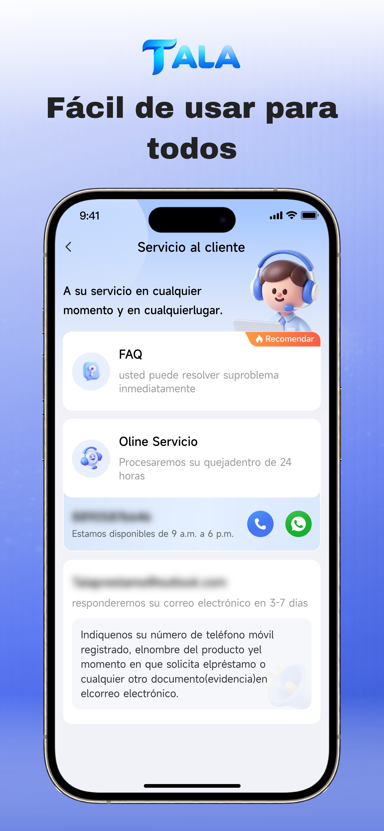 Tala: Préstamos de crédito