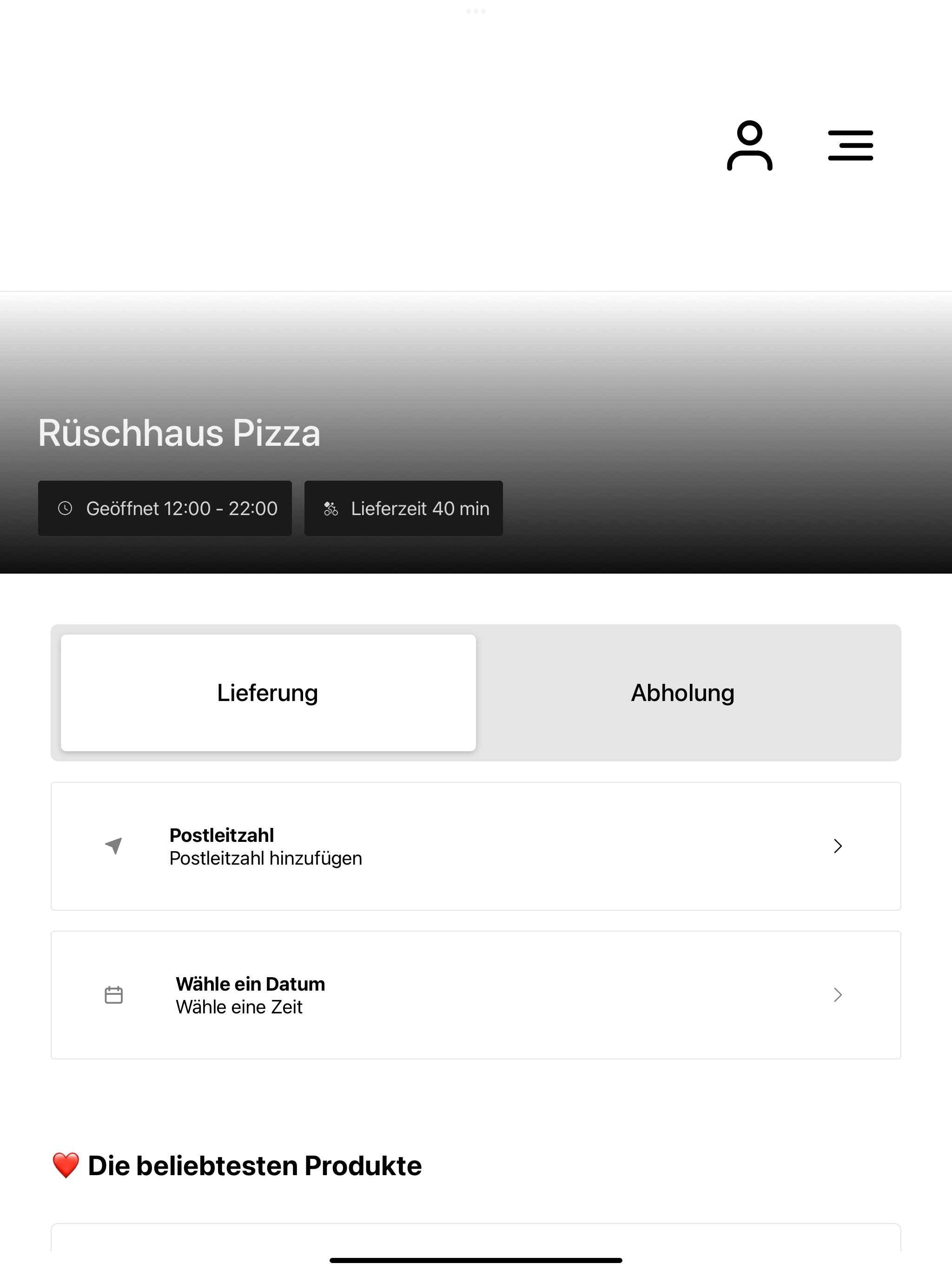 Rüschhaus Pizza