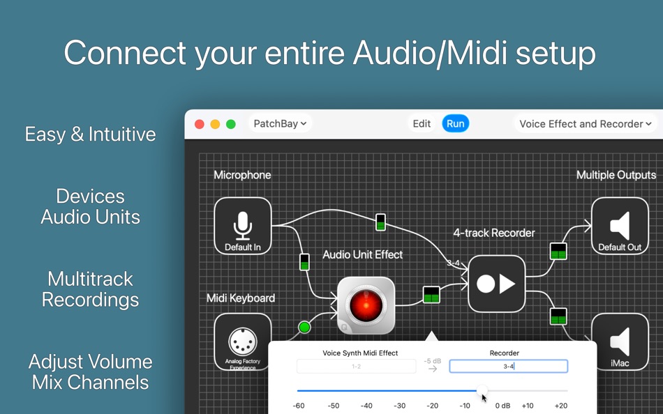 #1. PatchBay - Audio Midi Routing (macOS) 作者: Rodotti