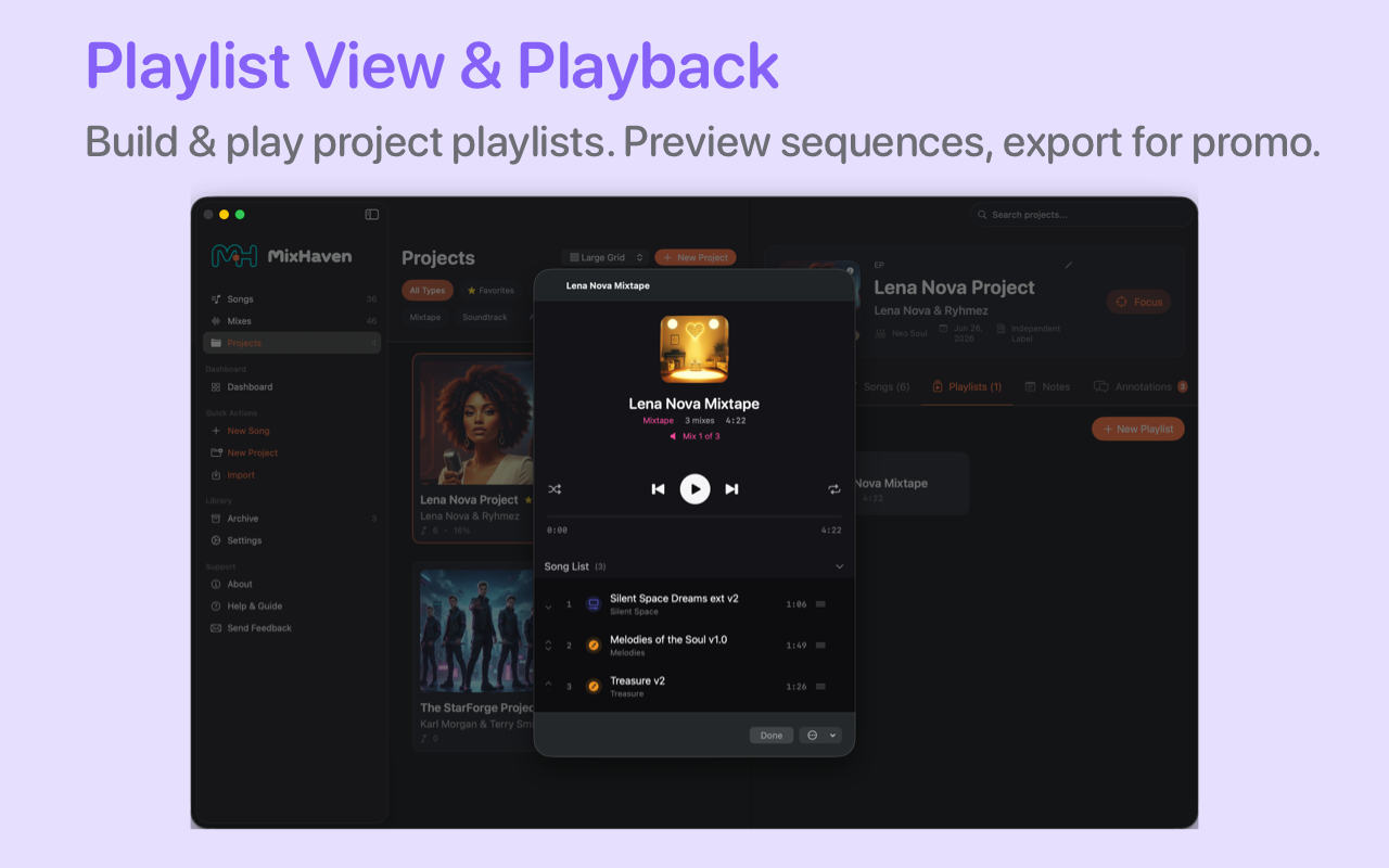 MixHaven: Organize Your Music