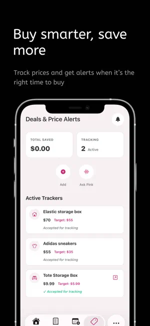 Pink Finance AI iPhone screenshot 6