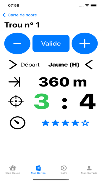 Screenshot #2 pour Carte de Score