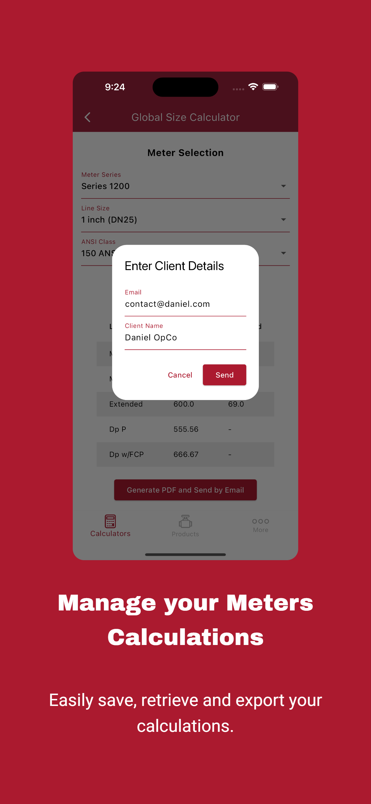 Daniel® Measurement App