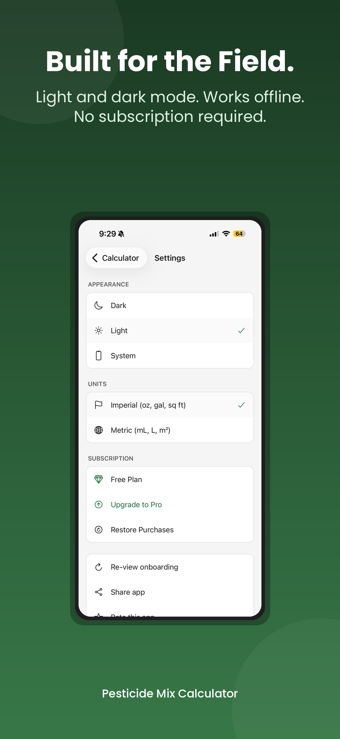 Pesticide Mix Calculator