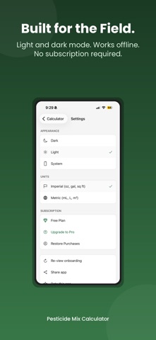 Pesticide Mix Calculator screenshot