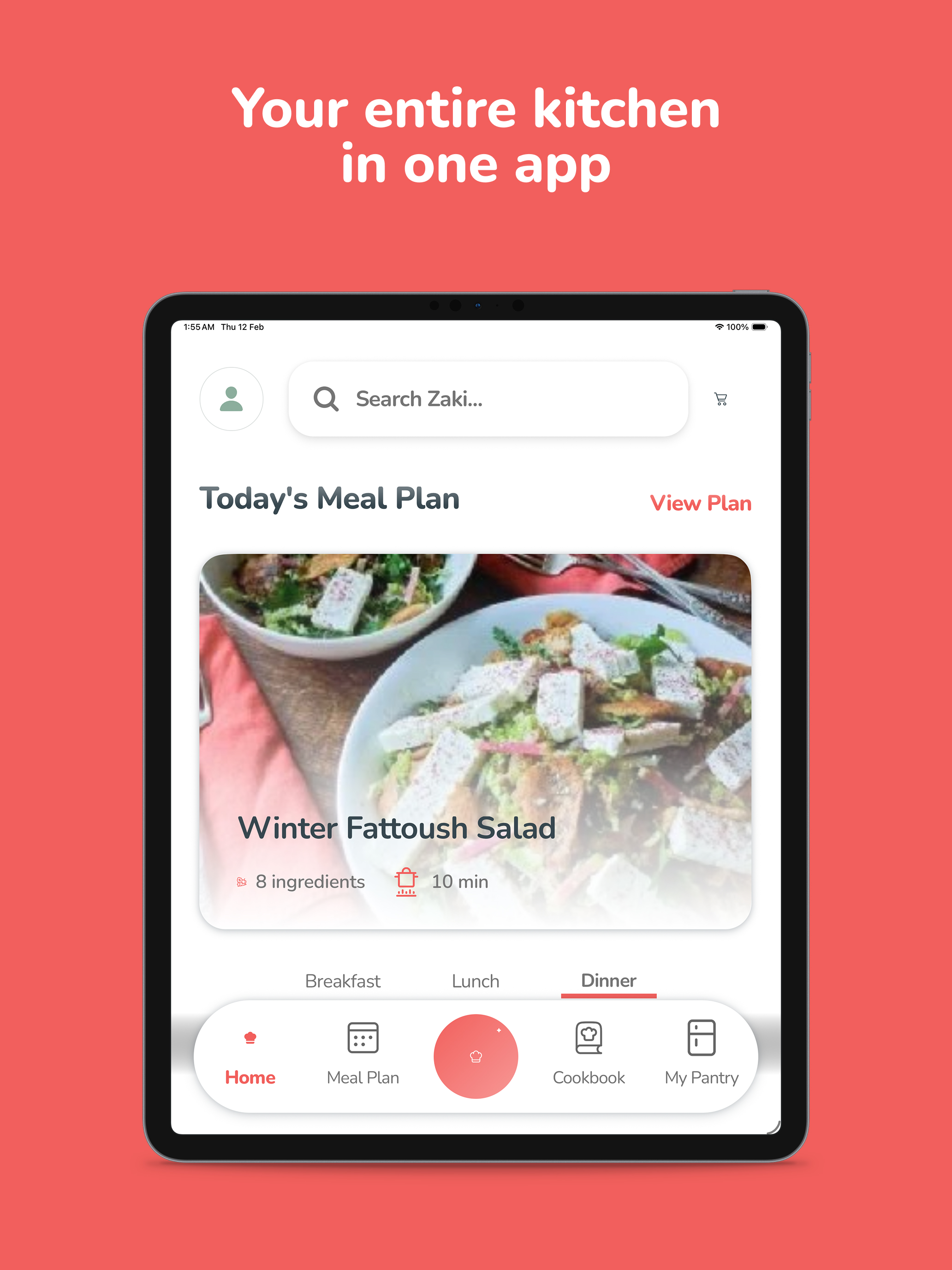 Zaki: Recipes & Meal Planner
