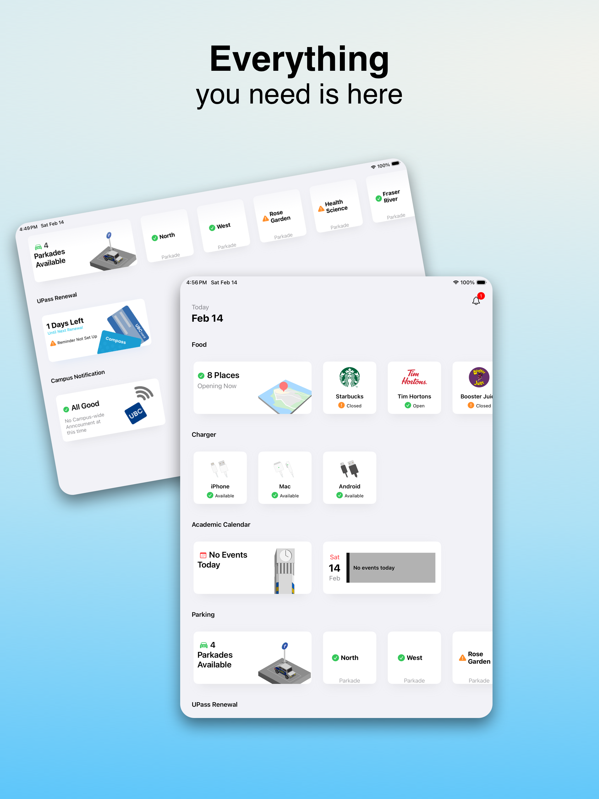 myUBC - made for UBC students