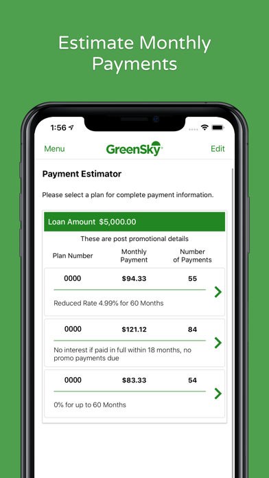 GreenSky Merchant Screenshot