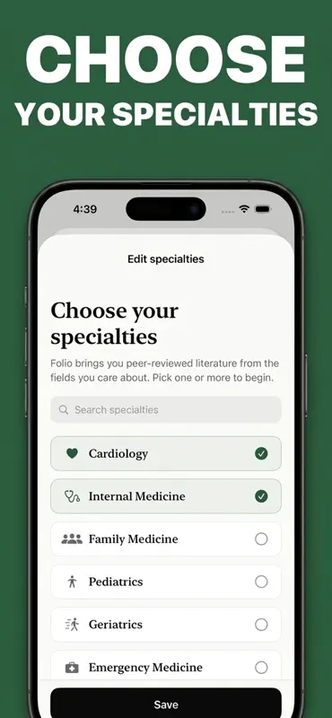 Folio: Daily Medical Journals screenshot 6 of 7