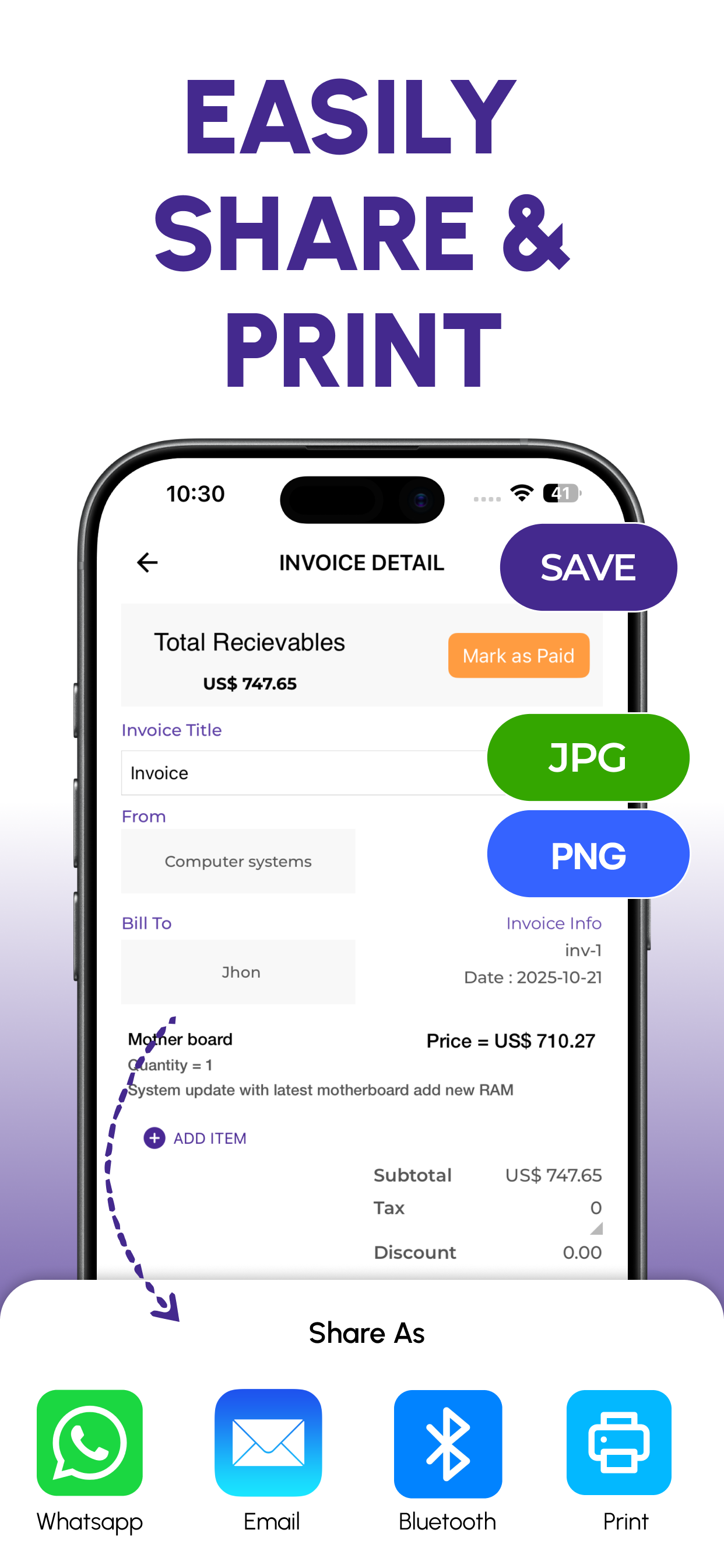 Invoice Maker: Simple Invoice