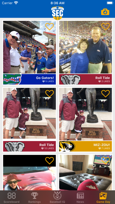 SEC Baseball Screenshot