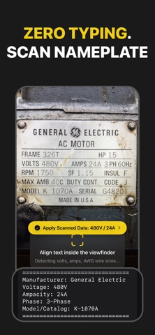 Scan & NEC Code: ElectricCalc Screenshot 1 of 7