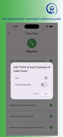 Wellbeing plus screenshot