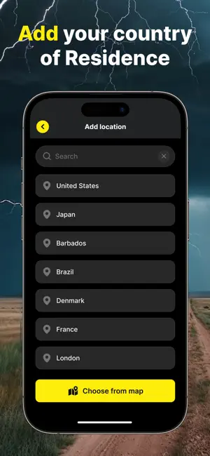 Lightning Radar Tracker On Map iPhone screenshot 5