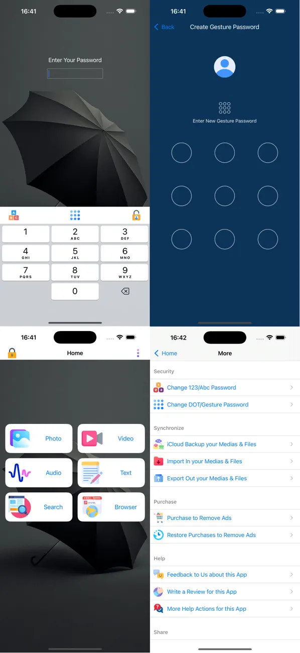 Screenshot #1 pour Secret Photo Vault Lock Safety