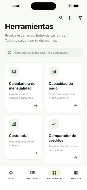 Préstamos de dinero - Calc App screenshot 5 of 7