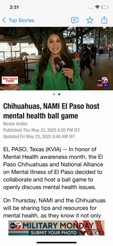 KVIA ABC7 El Paso News iPhone screenshot