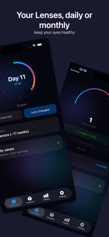 eyeVora – Contact Lens Tracker iPhone screenshot