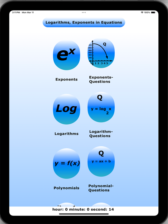 Screenshot #4 pour Logarithm-Exponent-Polynomial